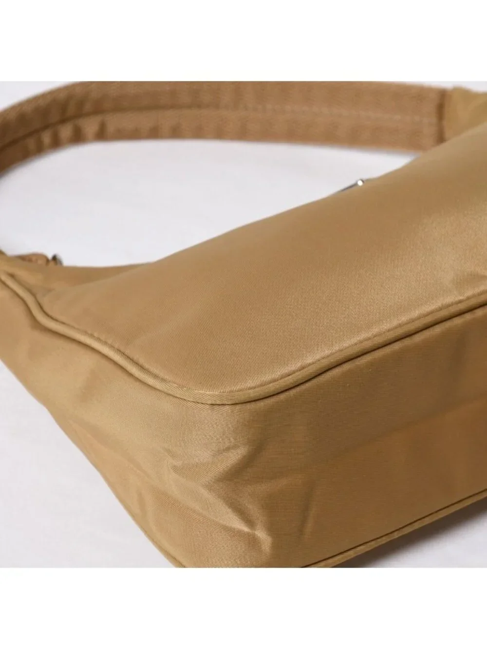 Prada Hobo Nylon Beige